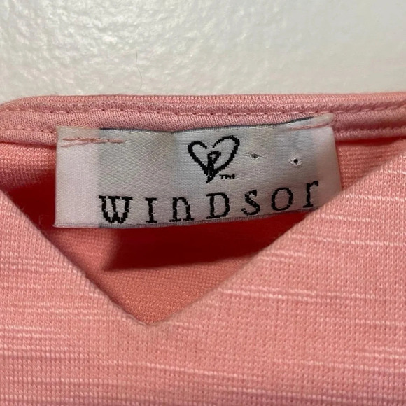 Windsor Off-Shoulder Pink Asymmetrical Bodycon Dress – Size Small - Picture 7 of 9